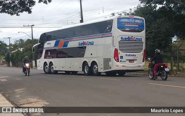 VUSC - Viação União Santa Cruz 3500 na cidade de Santiago, Rio Grande do Sul, Brasil, por Mauricio Lopes. ID da foto: 8975568.