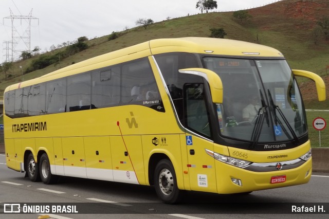 Viação Itapemirim 60645 na cidade de Aparecida, São Paulo, Brasil, por Rafael H.. Número da foto: #8976197.