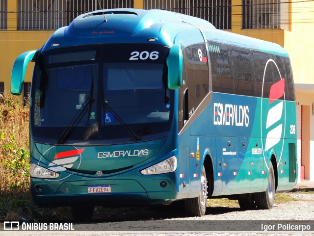 Viação Esmeraldas 206 na cidade de Divinópolis, Minas Gerais, Brasil, por Igor Policarpo. ID da foto: 8978786.