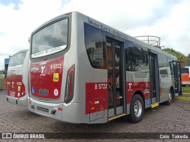 Auto Viação Transcap 8 5722 na cidade de São Paulo, São Paulo, Brasil, por Caio  Takeda. ID da foto: 8977102.