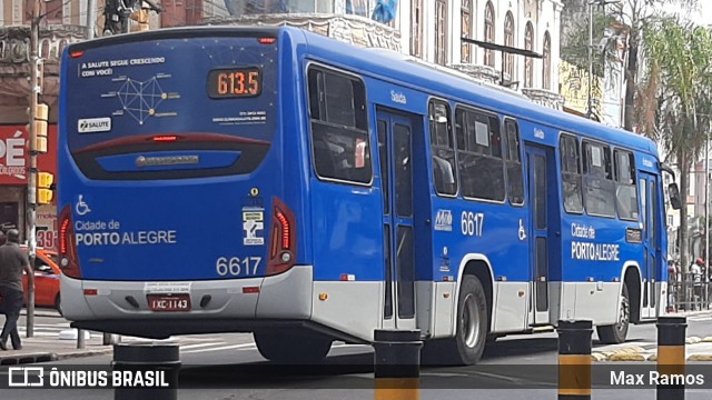 SOPAL - Sociedade de Ônibus Porto-Alegrense Ltda. 6617 na cidade de Porto Alegre, Rio Grande do Sul, Brasil, por Max Ramos. ID da foto: 9039518.