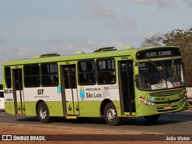 Viação Primor 400.141 na cidade de São Luís, Maranhão, Brasil, por João Victor. ID da foto: 9041590.