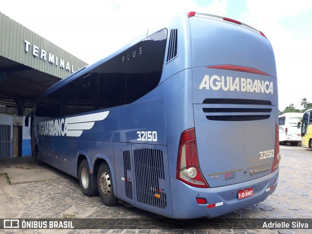 Viação Águia Branca 32150 na cidade de Ituberá, Bahia, Brasil, por Adrielle Silva. Número da foto: #9039998.
