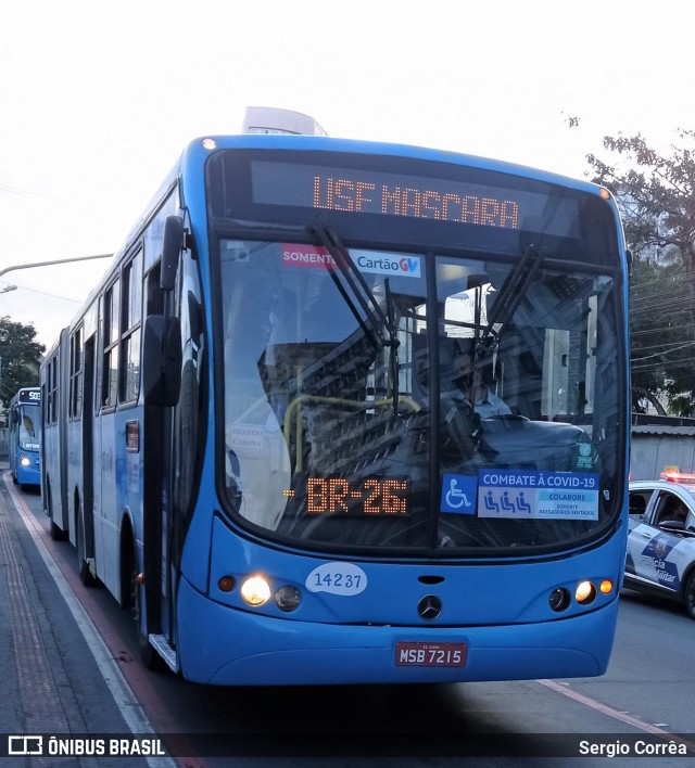Serramar Transporte Coletivo 14237 na cidade de Vitória, Espírito Santo, Brasil, por Sergio Corrêa. Número da foto: #9064995.