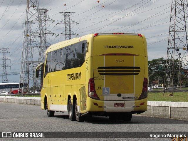 Viação Itapemirim 60071 na cidade de São José dos Campos, São Paulo, Brasil, por Rogerio Marques. ID da foto: 9066840.