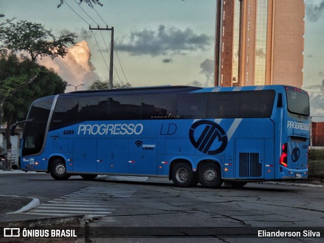 Auto Viação Progresso 6289 na cidade de Natal, Rio Grande do Norte, Brasil, por Elianderson Silva. Número da foto: #9067891.