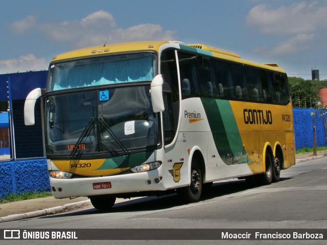 Empresa Gontijo de Transportes 14320 na cidade de São Paulo, São Paulo, Brasil, por Moaccir  Francisco Barboza. ID da foto: 9070085.