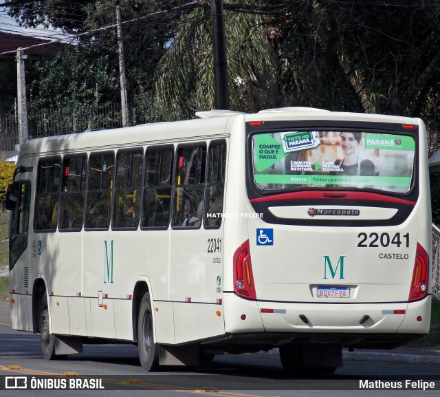 Viação Castelo Branco 22041 na cidade de Curitiba, Paraná, Brasil, por Matheus Felipe. ID da foto: 9067711.