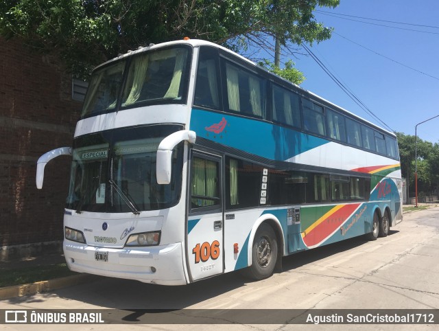 Huarpes Bus 106 na cidade de Franck, Las Colonias, Santa Fe, Argentina, por Agustin SanCristobal1712. ID da foto: 9070309.