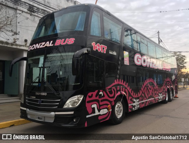 Gonzal Bus 1417 na cidade de Esperanza, Las Colonias, Santa Fe, Argentina, por Agustin SanCristobal1712. ID da foto: 9068537.