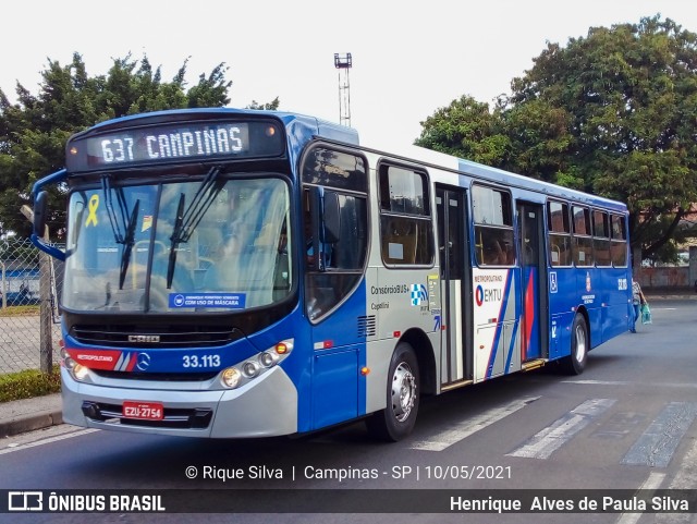 Transportes Capellini 33.113 na cidade de Campinas, São Paulo, Brasil, por Henrique Alves de Paula Silva. ID da foto: 9070676.