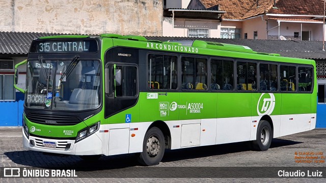 Tijuquinha - Auto Viação Tijuca A50004 na cidade de Rio de Janeiro, Rio de Janeiro, Brasil, por Claudio Luiz. Número da foto: #9068643.