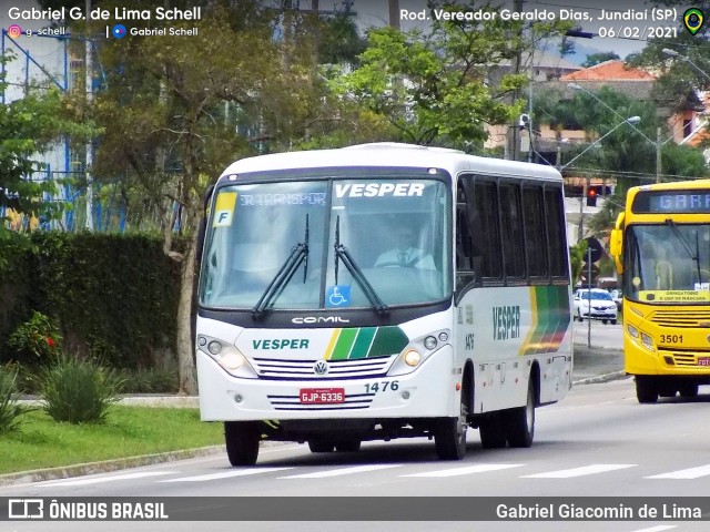 Vesper Transportes 1476 na cidade de Jundiaí, São Paulo, Brasil, por Gabriel Giacomin de Lima. ID da foto: 9069689.