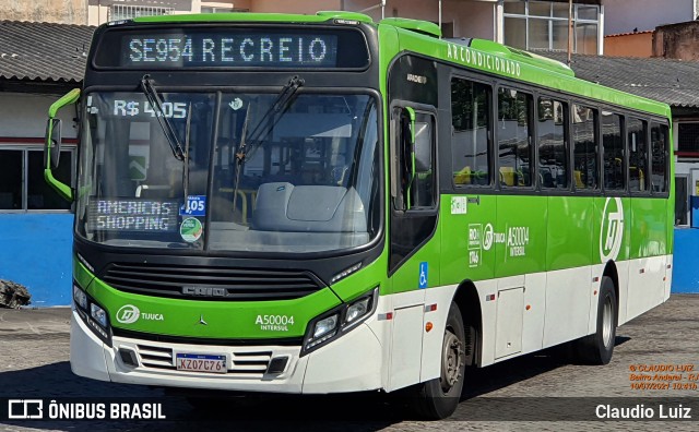 Tijuquinha - Auto Viação Tijuca A50004 na cidade de Rio de Janeiro, Rio de Janeiro, Brasil, por Claudio Luiz. ID da foto: 9068677.