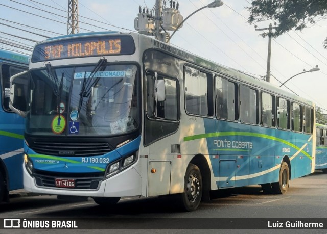Viação Ponte Coberta RJ 190.032 na cidade de Rio de Janeiro, Rio de Janeiro, Brasil, por Luiz Guilherme. Número da foto: #9068536.