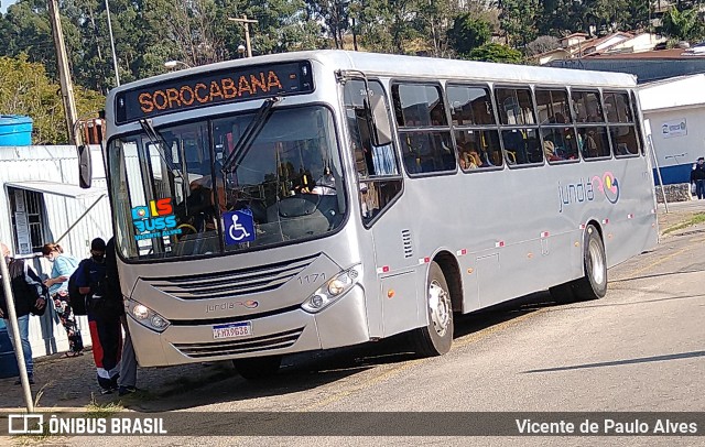 Jundiá Transportadora Turistica 1171 na cidade de Mairinque, São Paulo, Brasil, por Vicente de Paulo Alves. Número da foto: #9069984.
