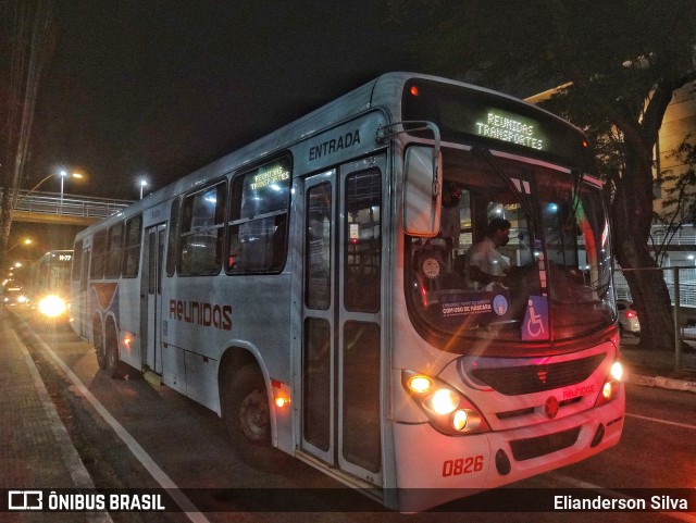 Reunidas Transportes Urbanos 0826 na cidade de Natal, Rio Grande do Norte, Brasil, por Elianderson Silva. ID da foto: 9067814.