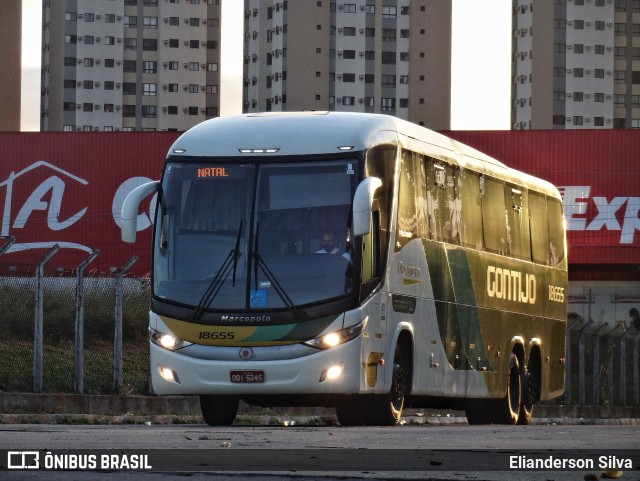 Empresa Gontijo de Transportes 18655 na cidade de Natal, Rio Grande do Norte, Brasil, por Elianderson Silva. ID da foto: 9067855.