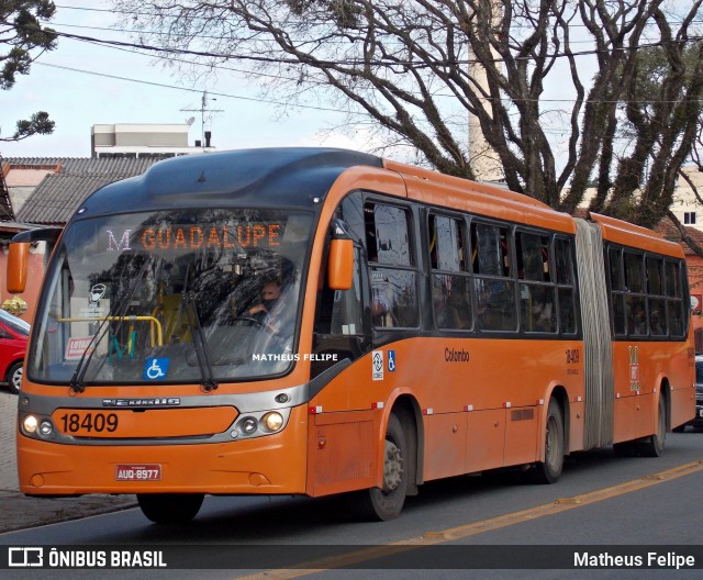 Viação Santo Ângelo 18409 na cidade de Curitiba, Paraná, Brasil, por Matheus Felipe. Número da foto: #9071048.