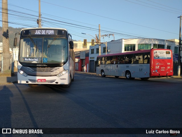 Paraibuna Transportes 16004 na cidade de Juiz de Fora, Minas Gerais, Brasil, por Luiz Carlos Rosa. ID da foto: 9072105.