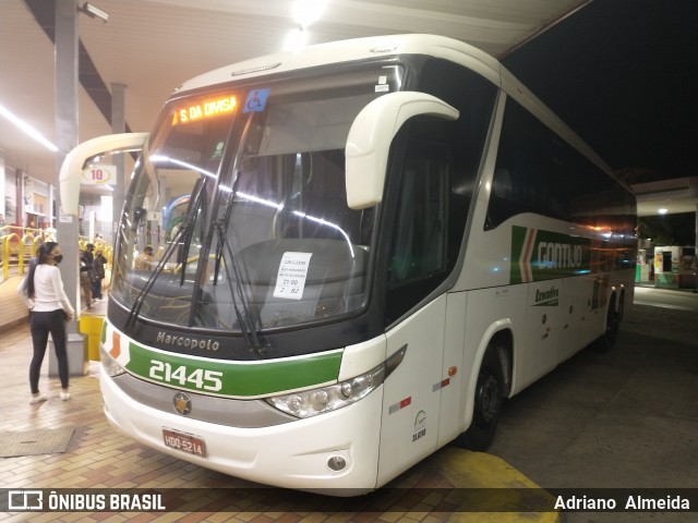 Empresa Gontijo de Transportes 21445 na cidade de João Monlevade, Minas Gerais, Brasil, por Adriano  Almeida. ID da foto: 9072547.