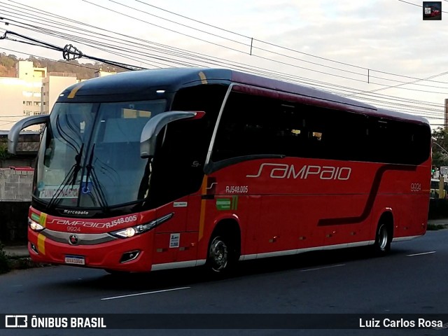 Viação Sampaio 9924 na cidade de Juiz de Fora, Minas Gerais, Brasil, por Luiz Carlos Rosa. ID da foto: 9072138.