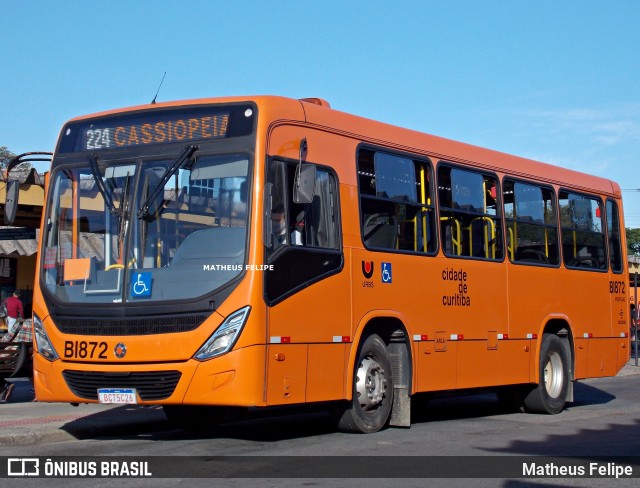 Transporte Coletivo Glória BI872 na cidade de Curitiba, Paraná, Brasil, por Matheus Felipe. Número da foto: #9072442.