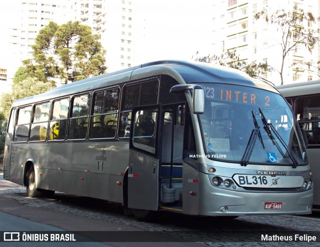 Transporte Coletivo Glória BL316 na cidade de Curitiba, Paraná, Brasil, por Matheus Felipe. Número da foto: #9071052.