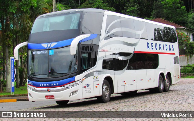 Reunidas Transportes Coletivos 38802 na cidade de Joinville, Santa Catarina, Brasil, por Vinicius Petris. ID da foto: 9074723.