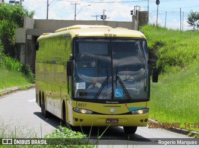 Viação Itapemirim 8827 na cidade de Campinas, São Paulo, Brasil, por Rogerio Marques. Número da foto: #9075092.