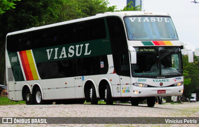 Viasul - Auto Viação Venâncio Aires 8000 na cidade de Joinville, Santa Catarina, Brasil, por Vinicius Petris. ID da foto: 9074706.