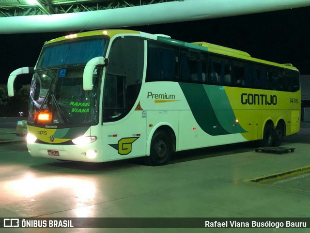 Empresa Gontijo de Transportes 14715 na cidade de Marília, São Paulo, Brasil, por Rafael Viana Busólogo Bauru. Número da foto: #9073479.