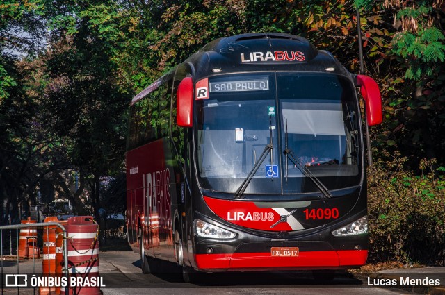 Lirabus 14090 na cidade de São Paulo, São Paulo, Brasil, por Lucas Mendes. Número da foto: #9076149.
