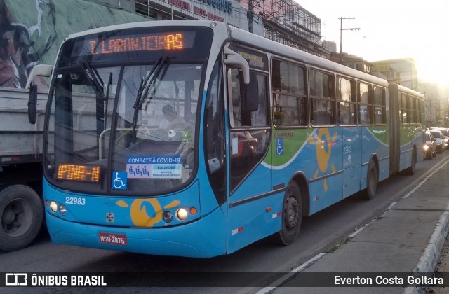 Nova Transporte 22983 na cidade de Cariacica, Espírito Santo, Brasil, por Everton Costa Goltara. Número da foto: #9078980.