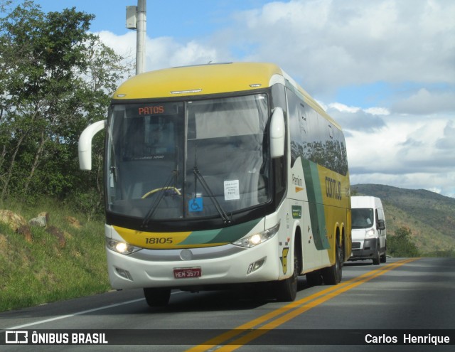 Empresa Gontijo de Transportes 18105 na cidade de Boa Nova, Bahia, Brasil, por Carlos  Henrique. ID da foto: 9077751.