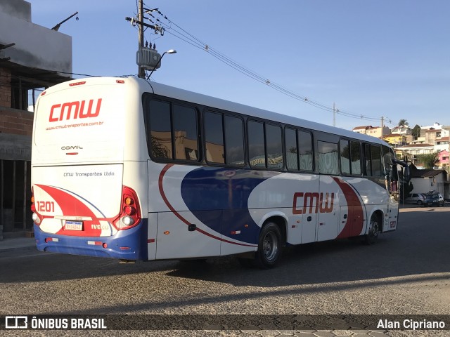 CMW Transportes 1201 na cidade de Cambuí, Minas Gerais, Brasil, por Alan Cipriano. ID da foto: 9077871.