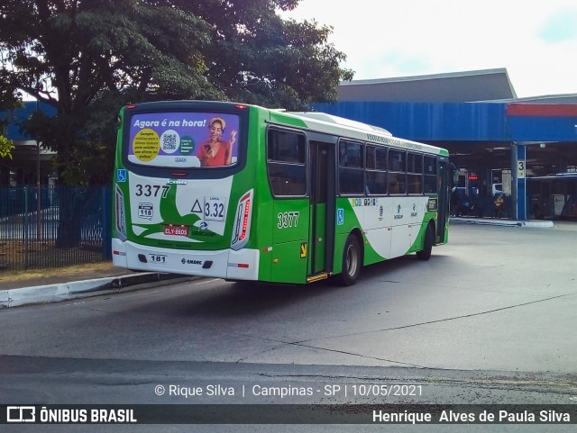 VB Transportes e Turismo 3377 na cidade de Campinas, São Paulo, Brasil, por Henrique Alves de Paula Silva. Número da foto: #9078281.