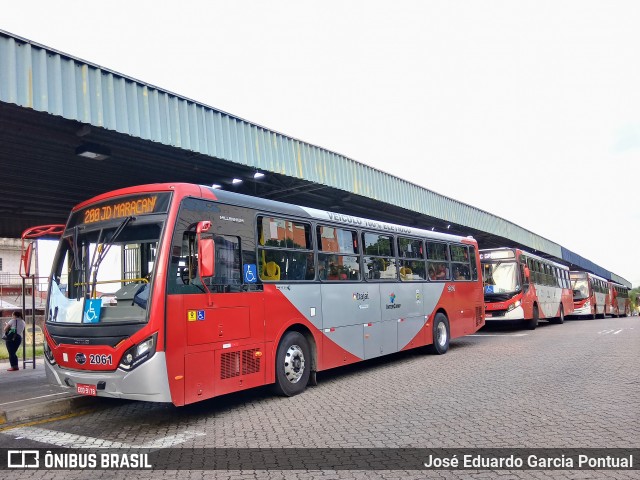 Itajaí Transportes Coletivos 2061 na cidade de Campinas, São Paulo, Brasil, por José Eduardo Garcia Pontual. Número da foto: #9077209.