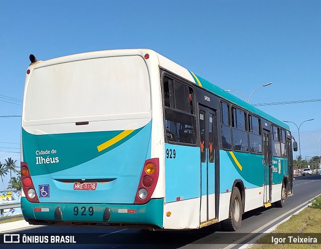 Transportes Urbanos São Miguel de Ilhéus 929 na cidade de Ilhéus, Bahia, Brasil, por Igor Teixeira. ID da foto: 9076332.