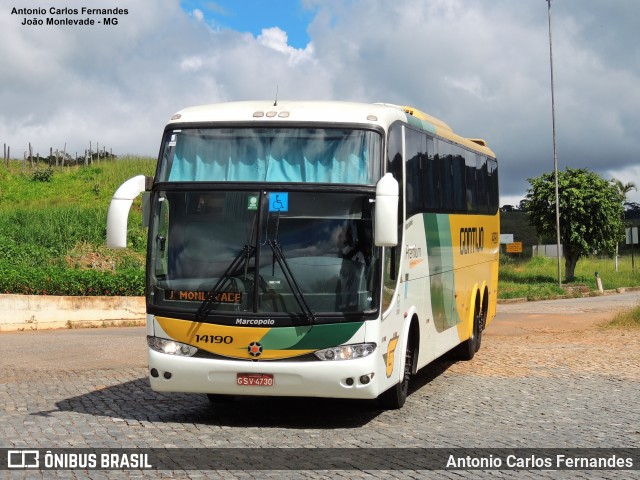 Empresa Gontijo de Transportes 14190 na cidade de João Monlevade, Minas Gerais, Brasil, por Antonio Carlos Fernandes. ID da foto: 9076786.