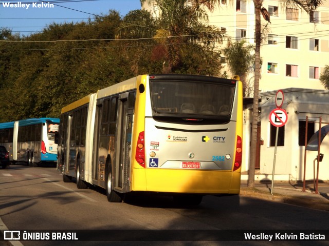 City Transporte Urbano Intermodal Sorocaba 2582 na cidade de Sorocaba, São Paulo, Brasil, por Weslley Kelvin Batista. Número da foto: #9080163.