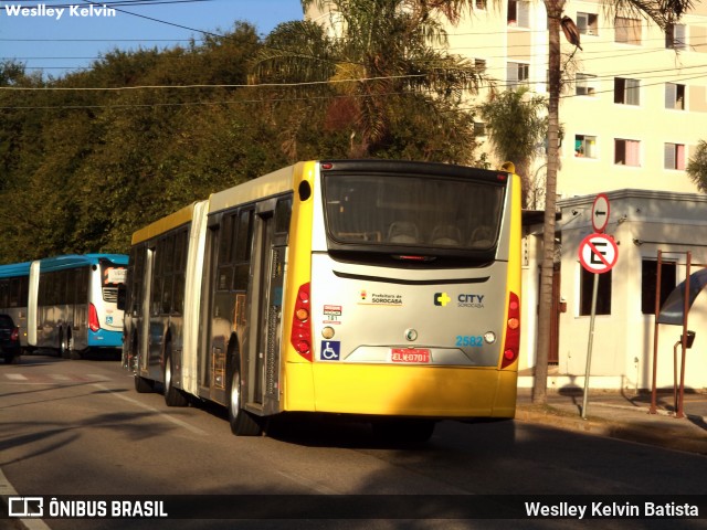 City Transporte Urbano Intermodal Sorocaba 2582 na cidade de Sorocaba, São Paulo, Brasil, por Weslley Kelvin Batista. ID da foto: 9080163.