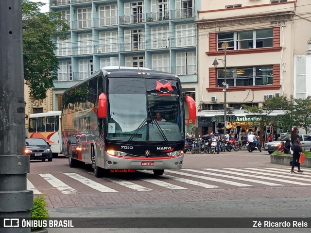 Marvi Fretamento e Turismo 7020 na cidade de Petrópolis, Rio de Janeiro, Brasil, por Zé Ricardo Reis. ID da foto: 9080384.