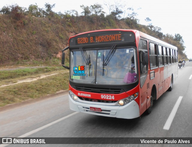 Saritur - Santa Rita Transporte Urbano e Rodoviário 90224 na cidade de Contagem, Minas Gerais, Brasil, por Vicente de Paulo Alves. Número da foto: #9079486.