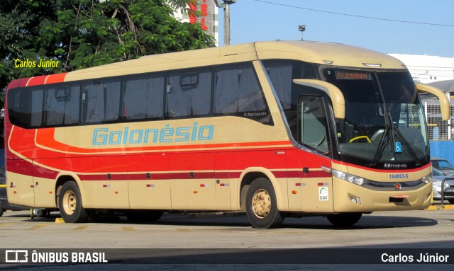 Auto Viação Goianésia 194003-5 na cidade de Goiânia, Goiás, Brasil, por Carlos Júnior. Número da foto: #9079795.