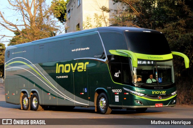 Expresso Inovar Turismo e Transportes 16000 na cidade de Entre Rios de Minas, Minas Gerais, Brasil, por Matheus Henrique. Número da foto: #9081149.