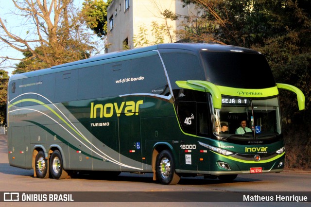 Expresso Inovar Turismo e Transportes 16000 na cidade de Entre Rios de Minas, Minas Gerais, Brasil, por Matheus Henrique. ID da foto: 9081149.