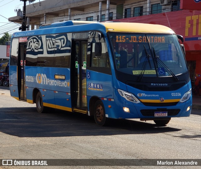 JTP Transportes - COM Porto Velho 02.036 na cidade de Porto Velho, Rondônia, Brasil, por Marlon Alexandre . ID da foto: 9084609.