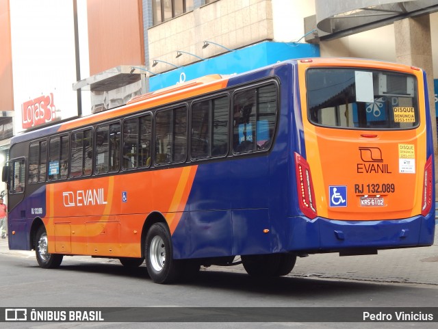 Evanil Transportes e Turismo RJ 132.089 na cidade de Nova Iguaçu, Rio de Janeiro, Brasil, por Pedro Vinicius. ID da foto: 9084123.