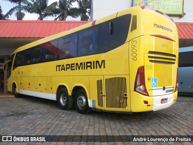 Viação Itapemirim 60093 na cidade de Registro, São Paulo, Brasil, por André Lourenço de Freitas. ID da foto: 9084797.